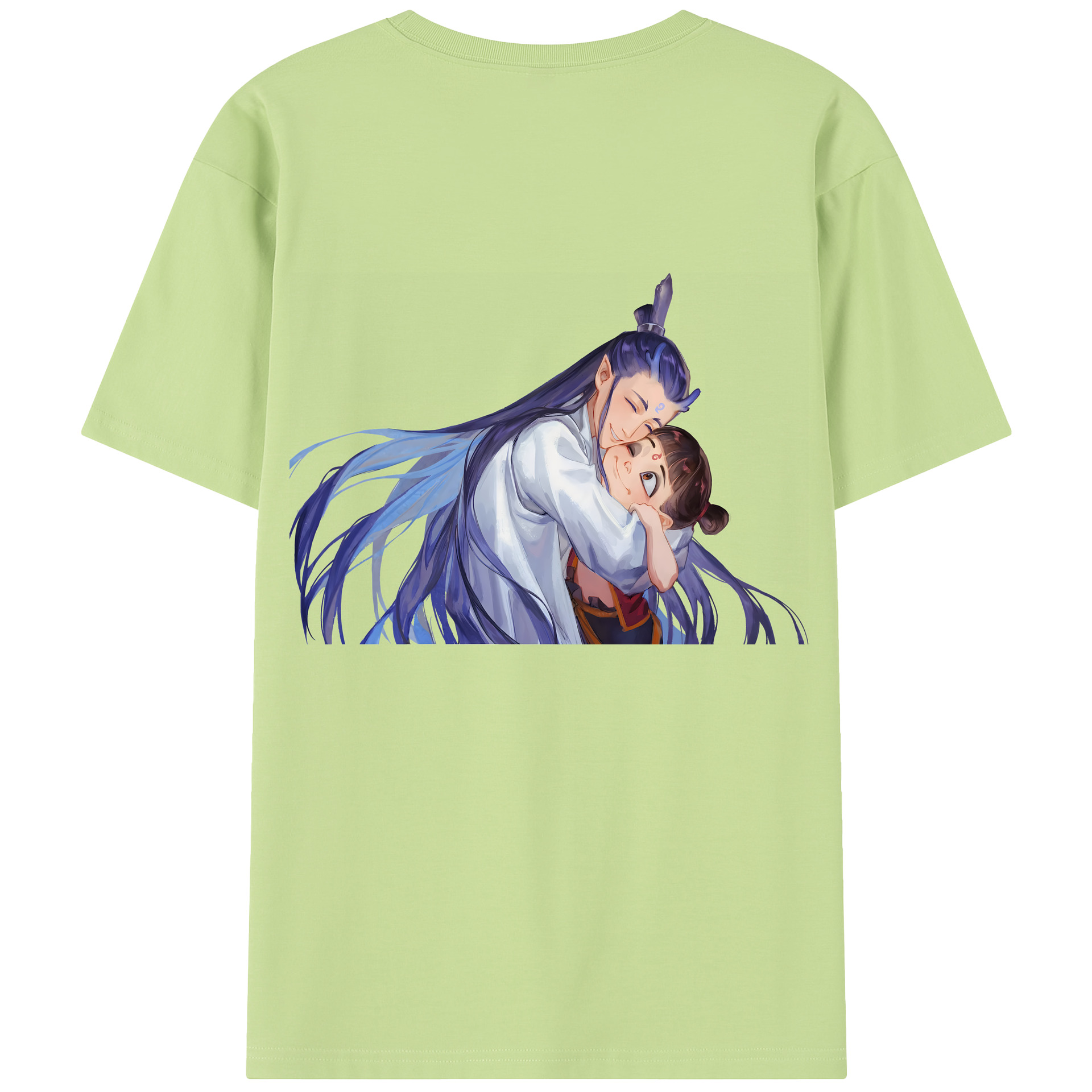（画像用） Ne Zha 2 ナタ 魔童の大暴れ 綿100％半袖Tシャツ（背面プリント）